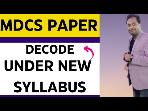 |MDCS PAPER Under New CA Course| Latest News On MDCS Under New Syllabus 2024||