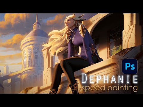 Dephanie: sunshine - speed painting (Time-lapse)