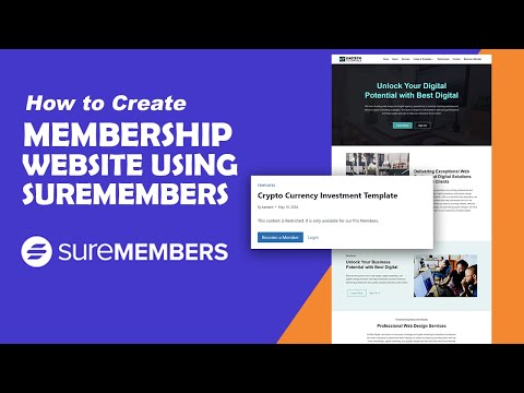 How to create a Membership Website Using WordPress and SureMembers