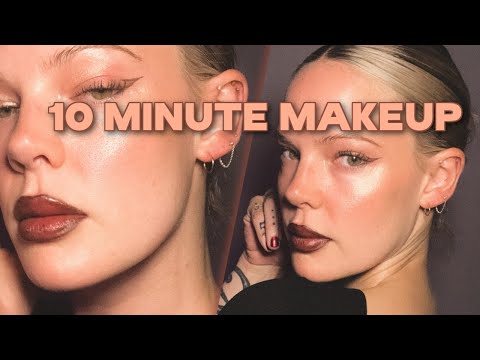 10 MINUTE MAKEUP TUTORIAL using no coverage products at all