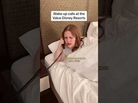 Mickey Mouse ain’t playing games. 😳 #mickeymouse #disneyland #wakeupcall #disneyhotel #funny