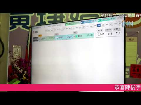 【宜蘭新聞網-直播新聞】第11屆立委選舉開票直播