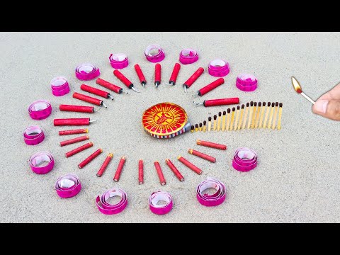 Matchstick Chain Reaction Domino Vs Diwali Crackers Experiment | Patakhe