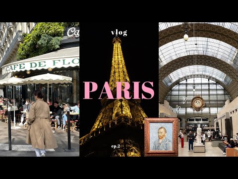 Paris Vlog ep.2｜walking the left bank of the Seine (*cafes & museum)