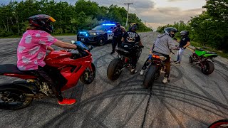 70+ MOTORCYCLES TAKEOVER THE HIGHWAY (COPS CALLED)