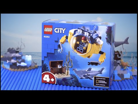 LEGO 60263 Ocean Mini-Submarine Unboxing , Speed Build , Stop Motion Review , 2020 |  RyanW Bricks