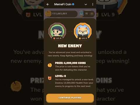 MemeFi Coin | 6 Million Coins Prize | New Enemy