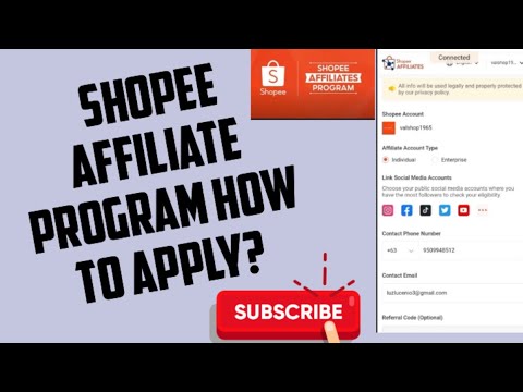 Shopee Affiliate Program How to apply? #shopeeaffiliate #howtoapply #howtoregister #howtojoin