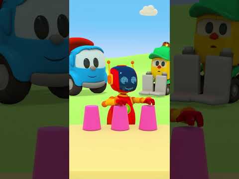 Robots and the cups challenge for friends! New #shorts cartoons for kids. Fun stories for kids.