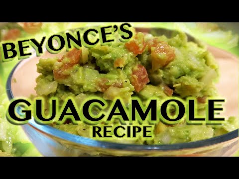 Beyonce's GUACAMOLE Recipe! Simple, Easy, Authentic Guacamole Recipe. Super Bowl Recipe from Beyonce