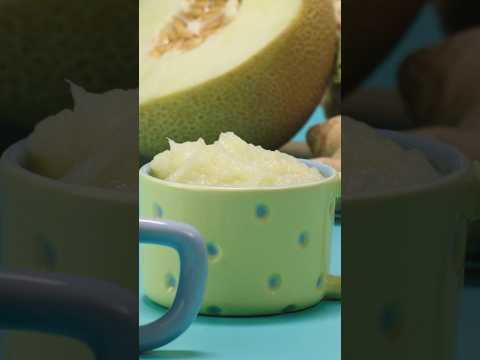 Melon & Cauliflower Puree, 6+ Months - Ginger soothes tummies! #babyfood