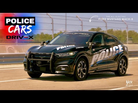 POLICE CARS Test Driving 2024 Police Cars (Mustang Mach E, Chevy Silverado PPV, Pursuit Track)