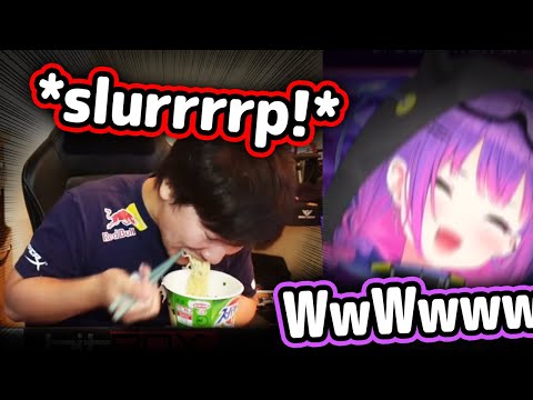 Towa Sees Daigo Eating Ramen On-Stream And Lost It【Hololive】