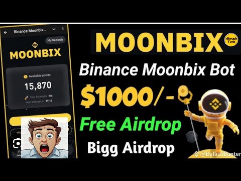 MoonBix Mining App | Binance launch Tap to earn Airdrop 🤑 | Binance Tapping app | MoonBix Taptoearn