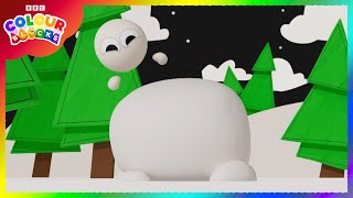 🛷 Colourblock White as Snow ⛄ | Colours for Kids | @Colourblocks