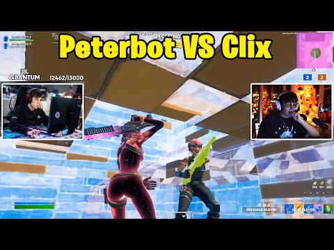 Clix VS Peterbot 2v2 TOXIC Fights w/ Lacy & Faxuty!