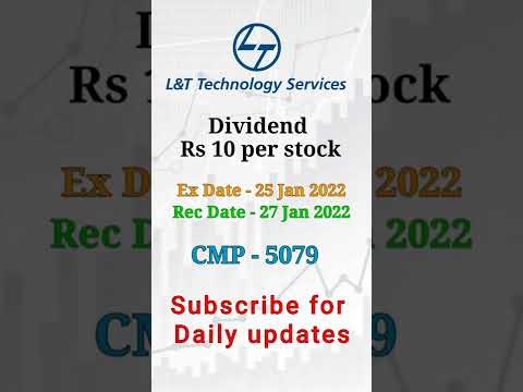 L&t technology ltd dividend || market bhaskar || #shorts #stockmarket #nifty #dividendstocks