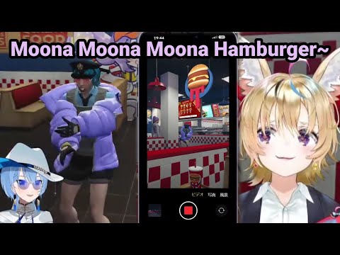 Suisei singing a new Original Moona Moona Moona Hamburger caught in 4k