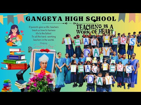 Teachers day celebrations at Gangeya high school chilvakodur #school #teachersday #respect #honor