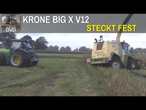 BigX V12 steckt fest - Schlammschacht - Maisernte