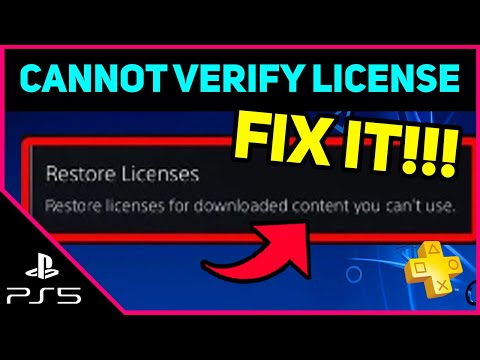 PS5 LICENSE CANNOT BE VERIFIED EASY FIX!