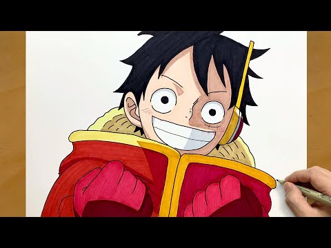 How to Draw Luffy from One Piece || Step-by-Step Luffy Drawing || Easy Anime Art Tutorial