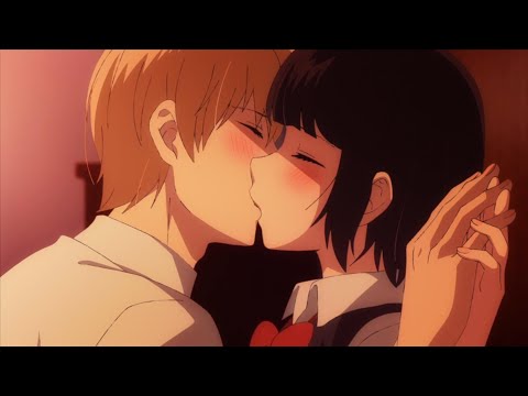 Shot on iphone meme but it's anime girl kiss