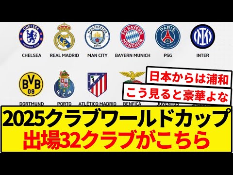 2025クラブワールドカップ出場チームが確定！！