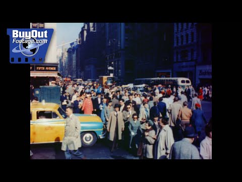 1950s New York City Life and Culture: Streets, Cafés, and Times Square