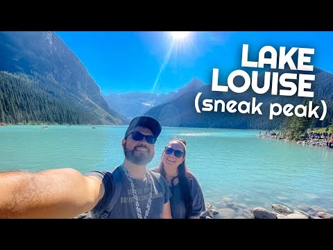 Lake Louise 7:00 AM vs. 5:00 PM | Visiting Lake Louise in Banff National Park | Alberta | #Shorts