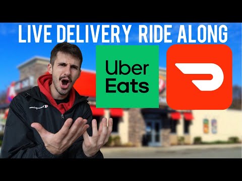 Friday Night DOORDASH / UBER EATS SHIFT - How Much Did We Make?