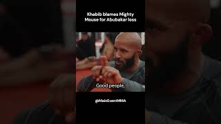 Khabib BLAMES Mighty Mouse : "We BREAK His Computer Because of YOU" 🐐