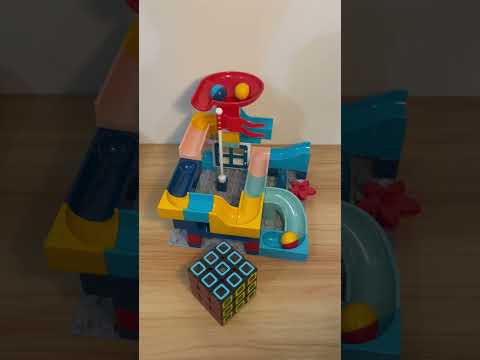 Marble Run ASMR 🔵🔴🟡 8  Satisfying Building Blocks #marblerun #marblerace #asmr