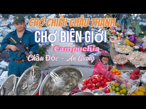 Chợ Giáp Ranh Biên Giới Campuchia Bắt ngờ gặp bà con dễ thương bán rất nhiều cá đồng mùa Nước Nổi