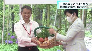 双子パンダは27.35キロに　上野動物園で「1歳を祝う会」