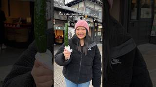 Everything I ate in Arashiyama in Kyoto, Japan 🥒🐰🌸