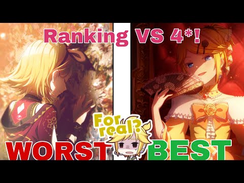 My personal ranking of the best and worst 4* card of every VS! ||Project Sekai||