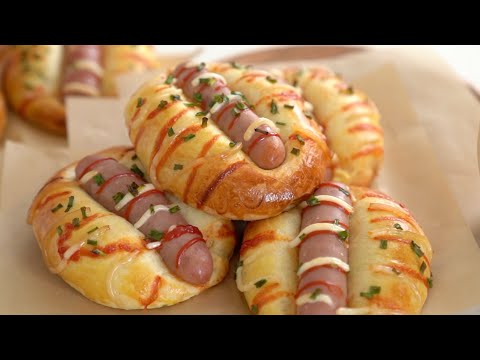 Sausage Bread Recipe  咸香柔软配料多，肉松肠仔包