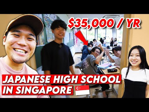 Inside Singapore's ONLY Japanese Highschool (shocking canteen)