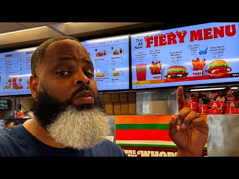 HOW GOOD IS THE FIERY BURGER KING MENU??