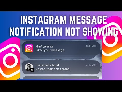 Fix Instagram Message Notification Not Showing 2024 (Quick Method)