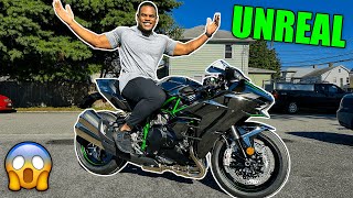 TAKING DELIVERY of my NEW KAWASAKI NINJA H2 *Emotional* 🥲