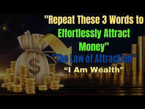 "Repeat These 3 Words to Effortlessly Attract Money - The Law of Attraction"