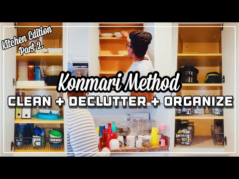 KONMARI METHOD | KITCHEN CLEAN, DECLUTTER & ORGANIZE | PART 2