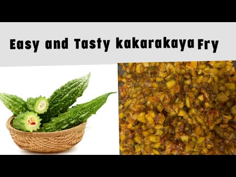 ||Easy Recipe for Bitter gourd fry ||(kakarakaaya fry)||కాకరకాయ ఫ్రై||