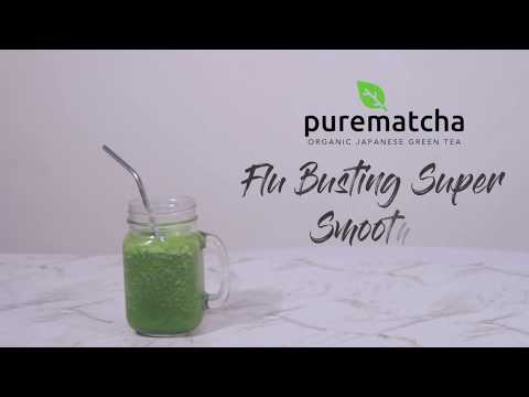 Fight Cold & Flu with this Green Matcha Super Smoothie