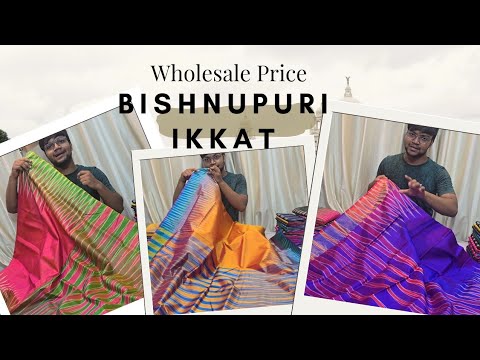 Bishnupuri Ikkat Silk Sarees | Par Kotki Saree | Ikkat Sarees With Price | Ikkat Saree Wh-9064262150