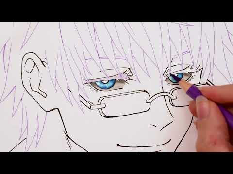 How I paint Satoru Gojo in REAL TIME