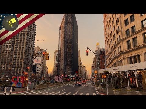 Walking Through New York City  (4K Virtual Tour) Wake Up to Wonder: A Christmas Morning  lights