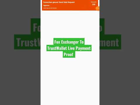 #Live Fox Exchanger Foxcoin Withdraw To TrustWallet Payment Proof #Foxnetwork #foxexchanger #crypto